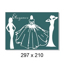Elegant ladies 297x210mm. Min buy 3